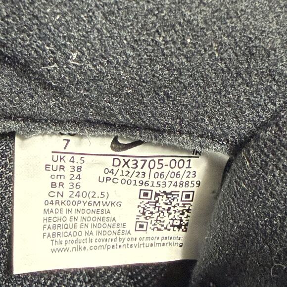 Nike Air Max Interlock Lite DX3705-001 Women's Shoes Size 7 Black White - Picture 9 of 11